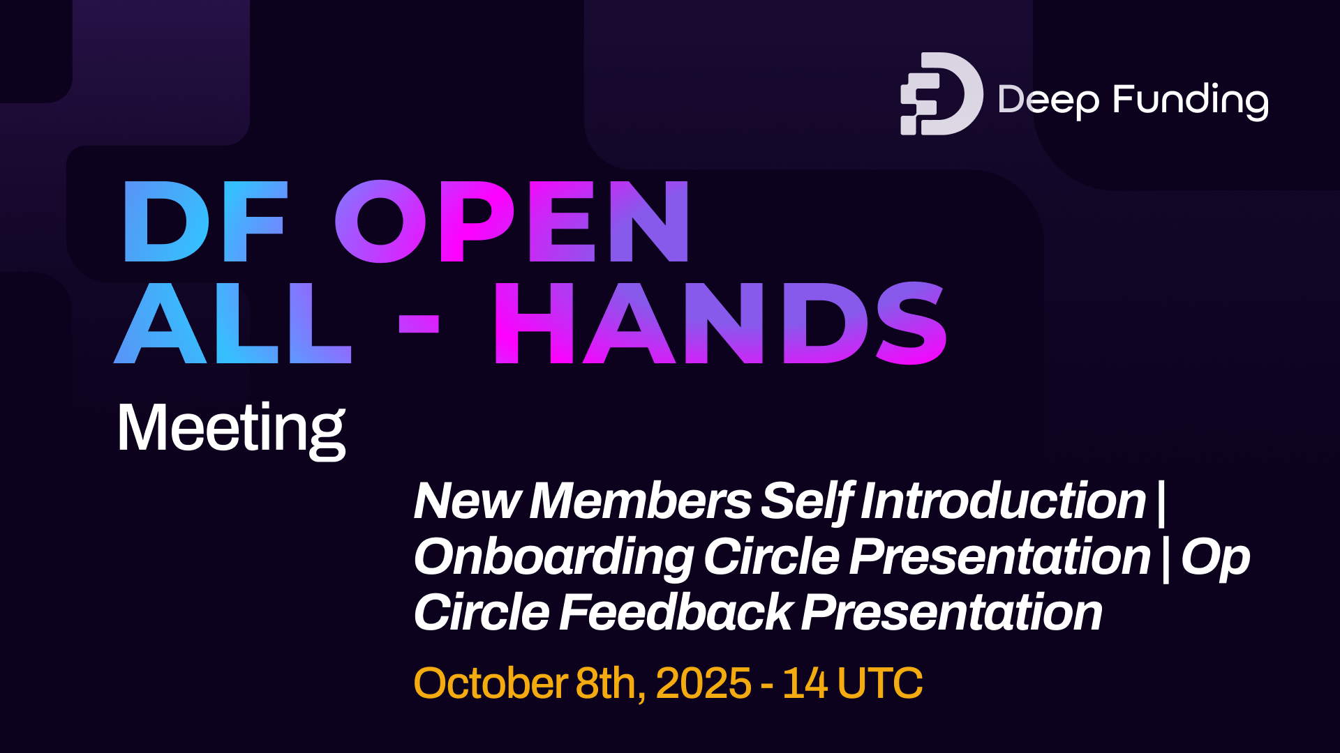 DF Open All Hands
